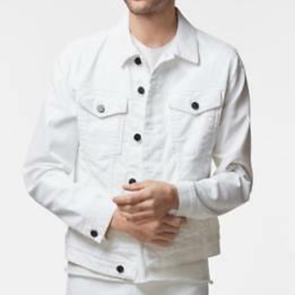 J Brand Other - J. Brand Noah Jean Jacket White Size L
